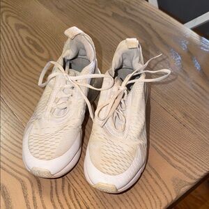 Nike Kids Cream/Beige Lace-Up Athletic Sneakers